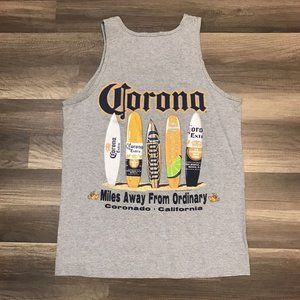 Vintage 2004 Corona Extra Coronado California Grey Tank Top Size Medium